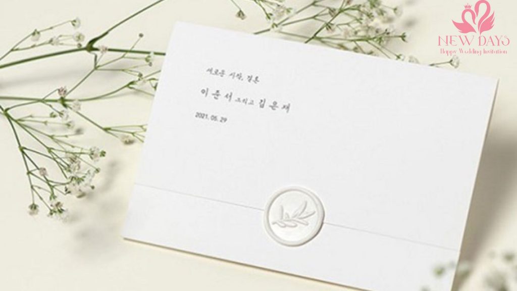 Thiệp cưới phong cách Hàn Quốc